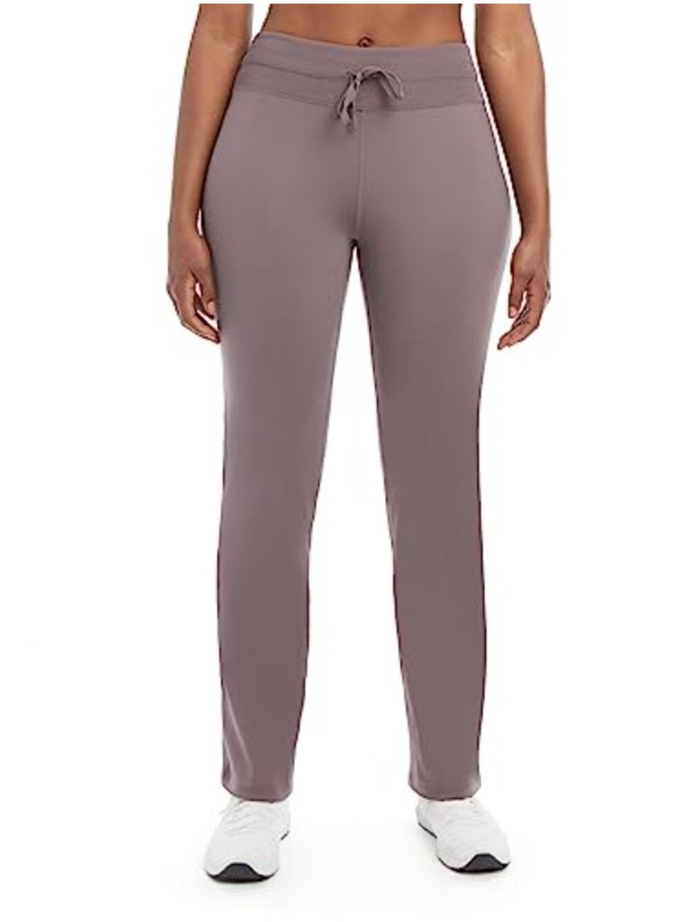 High Rise Flare Yoga Pants Tie Waist Drawstring Polyester Spandex Athletic
